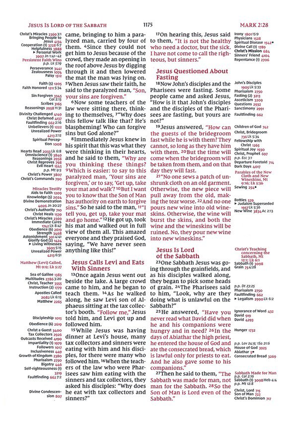 NIV, Thompson Chain-Reference Bible, Large Print, European Bonded Leather, Black, Thumb Indexed, Red Letter, Comfort Print - Imagen 9