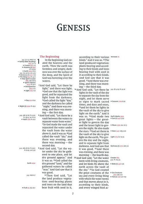 NIV, Thompson Chain-Reference Bible, Hardcover, Navy, Red Letter, Comfort Print - Imagen 3