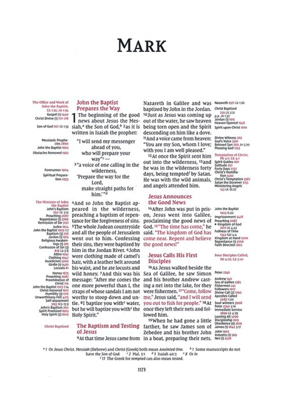 NIV, Thompson Chain-Reference Bible, Hardcover, Navy, Red Letter, Comfort Print - Imagen 6