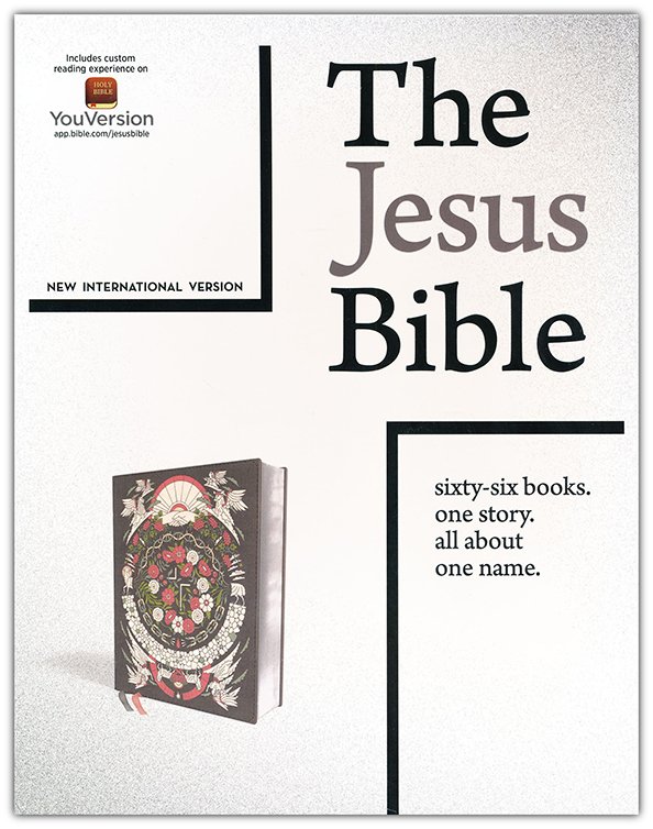 The Jesus Bible Artist Edition, NIV, Leathersoft, Gray Floral, Comfort Print - Imagen 2