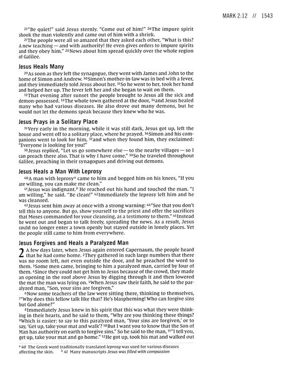 The Jesus Bible Artist Edition, NIV, Leathersoft, Gray Floral, Comfort Print - Imagen 9