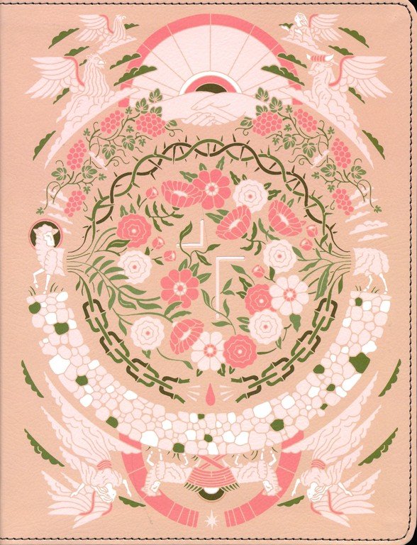 The Jesus Bible Artist Edition, ESV, Leathersoft, Peach Floral - Imagen 3