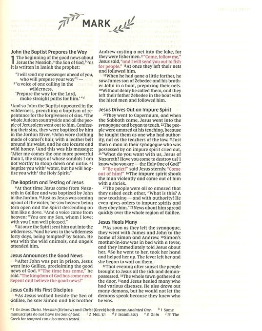 NIV, Artisan Collection Bible, Leathersoft, Multi-color/Cream, Red Letter, Comfort Print - Imagen 7