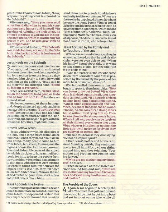 NIV, Artisan Collection Bible, Leathersoft, Multi-color/Cream, Red Letter, Comfort Print - Imagen 9