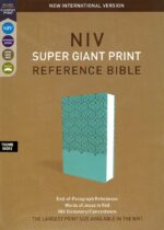 Alternative view of NIV, Super Giant Print Reference Bible, Leathersoft, Teal, Red Letter, Thumb Indexed, Comfort Print