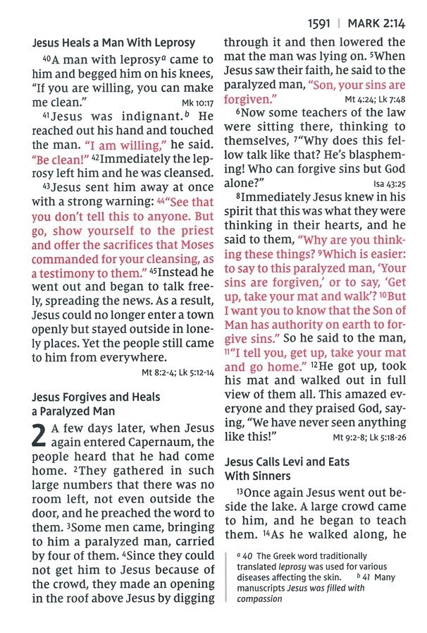 NIV, Super Giant Print Reference Bible, Leathersoft, Teal, Red Letter, Thumb Indexed, Comfort Print - Imagen 9