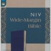 NIV, Wide Margin Bible, Leathersoft, Navy, Red Letter, Comfort Print - Imagen 2