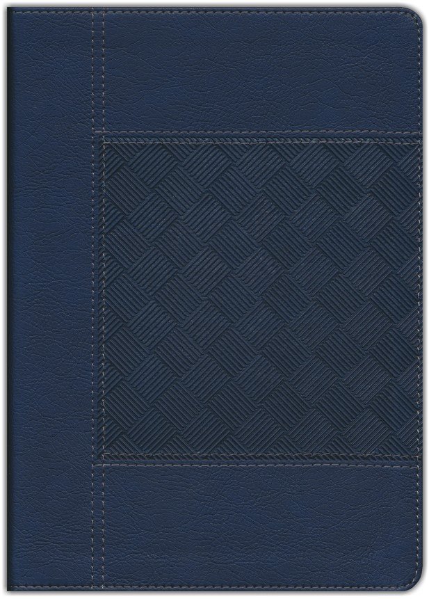 NIV, Wide Margin Bible, Leathersoft, Navy, Red Letter, Comfort Print - Imagen 3