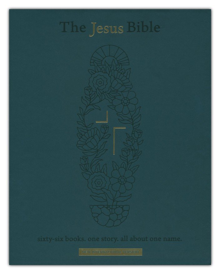 The Jesus Bible Artist Edition, NIV, Genuine Leather, Calfskin, Green, Limited Edition, Comfort Print - Imagen 2