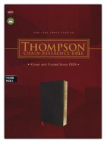 Alternative view of NKJV, Thompson Chain-Reference Bible, Bonded Leather, Black, Red Letter, Thumb Indexed