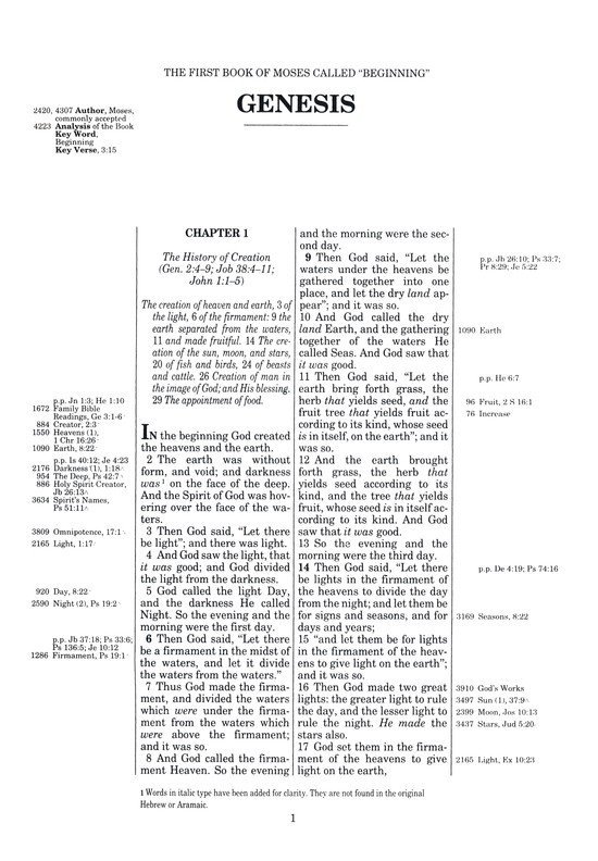 NKJV, Thompson Chain-Reference Bible, Leathersoft, Brown, Red Letter, Thumb Indexed - Imagen 4