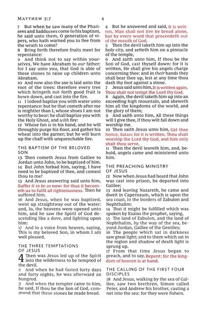 KJV, Baby's First New Testament, Leathersoft, Pink, Red Letter, Comfort Print : Holy Bible, King James Version - Imagen 6