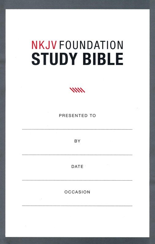 NKJV, Foundation Study Bible, Large Print, Hardcover, Red Letter, Comfort Print : Holy Bible, New King James Version - Imagen 4