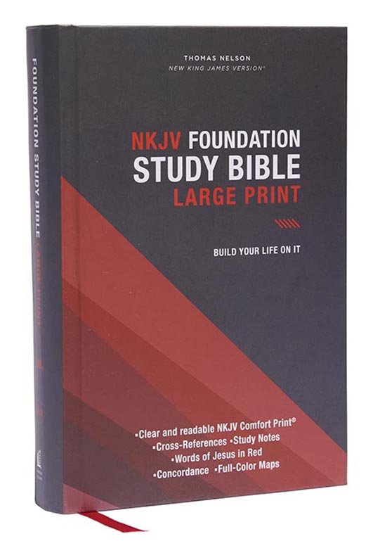 NKJV, Foundation Study Bible, Large Print, Hardcover, Red Letter, Thumb Indexed, Comfort Print : Holy Bible, New King James Version - Imagen 2
