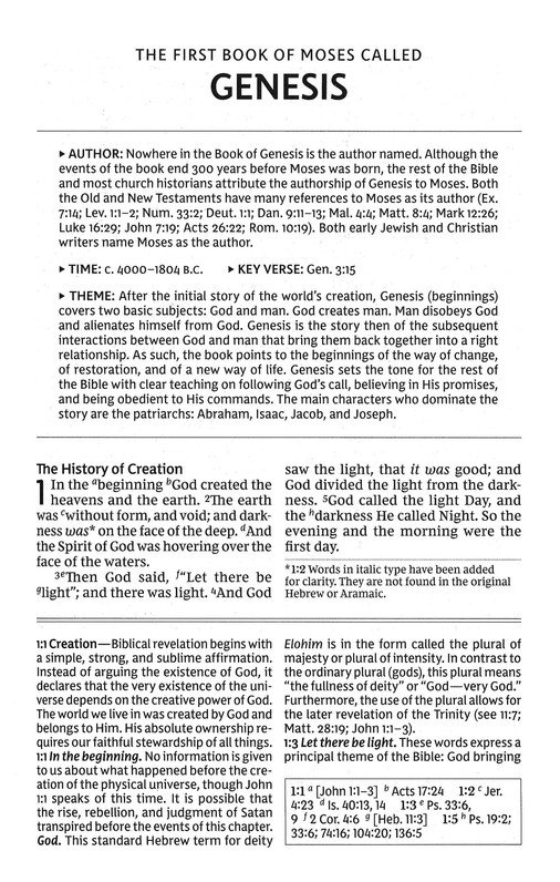 NKJV, Foundation Study Bible, Large Print, Leathersoft, Blue, Red Letter, Comfort Print : Holy Bible, New King James Version - Imagen 5