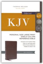 Alternative view of KJV, Personal Size Large Print Single-Column Reference Bible, Genuine Leather, Brown, Red Letter, Comfort Print : Holy Bible, King James Version