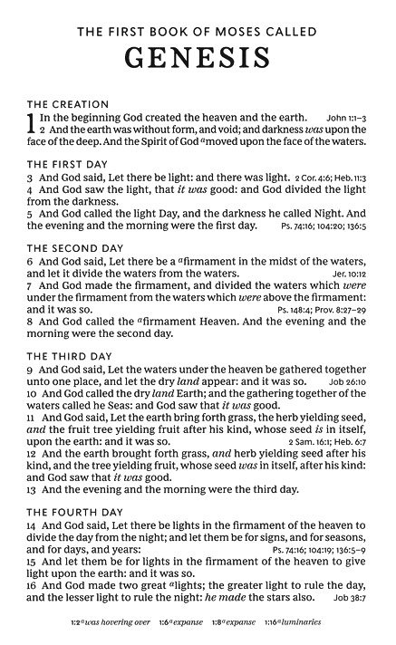 KJV, Personal Size Large Print Single-Column Reference Bible, Genuine Leather, Brown, Red Letter, Comfort Print : Holy Bible, King James Version - Imagen 4