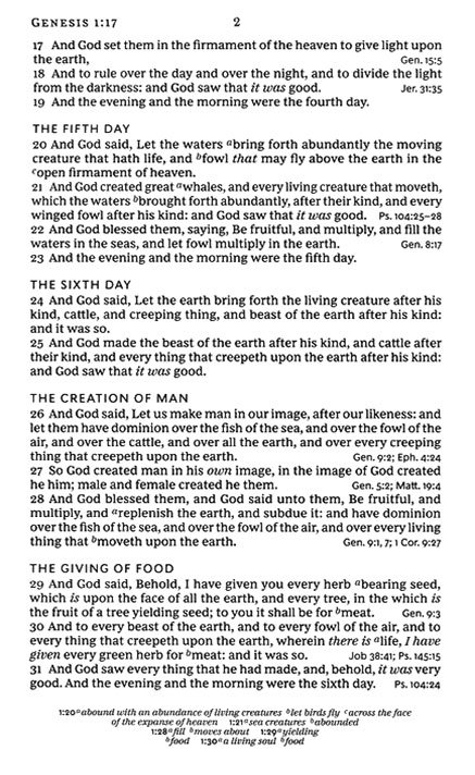 KJV, Personal Size Large Print Single-Column Reference Bible, Genuine Leather, Brown, Red Letter, Comfort Print : Holy Bible, King James Version - Imagen 5