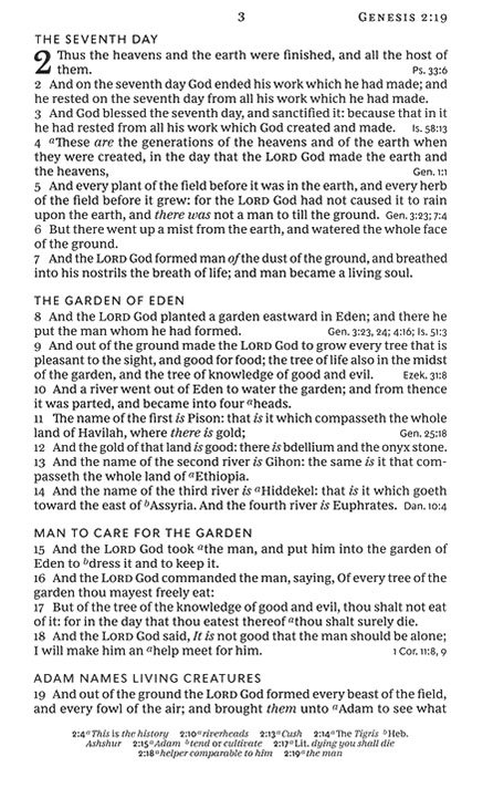 KJV, Personal Size Large Print Single-Column Reference Bible, Genuine Leather, Brown, Red Letter, Comfort Print : Holy Bible, King James Version - Imagen 6