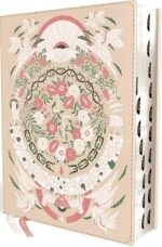 The Jesus Bible Artist Edition, ESV, Leathersoft, Peach Floral, Thumb Indexed