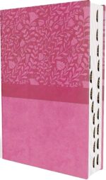 NIV, Super Giant Print Reference Bible, Leathersoft, Pink, Red Letter, Thumb Indexed, Comfort Print