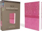 Alternative view of NIV, Super Giant Print Reference Bible, Leathersoft, Pink, Red Letter, Thumb Indexed, Comfort Print