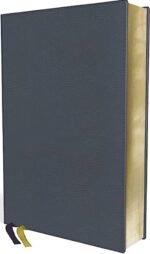 NIV, Larger Print Compact Bible, Genuine Leather, Buffalo, Blue, Red Letter, Comfort Print