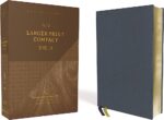 Alternative view of NIV, Larger Print Compact Bible, Genuine Leather, Buffalo, Blue, Red Letter, Comfort Print