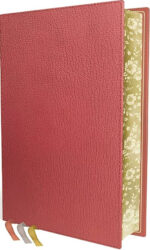 NIV, Thinline Bible, Premium Goatskin Leather, Coral, Premier Collection, Black Letter, Gauffered Edges, Comfort Print