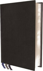 NIV, Wide Margin Bible, Premium Goatskin Leather, Black, Premier Collection, Red Letter, Art Gilded Edges, Comfort Print