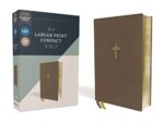 Alternative view of NIV, Larger Print Compact Bible, Leathersoft, Brown, Red Letter, Comfort Print