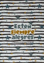 Estén Siempre Alegres - 1 Tesalonicenses 5:16-18 - Diario - Cuaderno De Notas