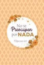 No Se Preocupen - Filipenses 4:6 - Diario Cuaderno De Notas
