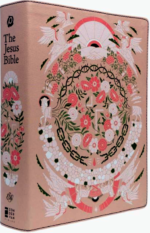 The Jesus Bible Artist Edition, ESV, Leathersoft, Peach Floral
