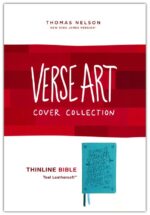 Alternative view of NKJV, Thinline Bible, Verse Art Cover Collection, Leathersoft, Teal, Red Letter, Comfort Print