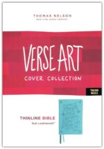 Alternative view of NKJV, Thinline Bible, Verse Art Cover Collection, Leathersoft, Teal, Red Letter, Thumb Indexed, Comfort Print