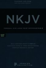 Alternative view of NKJV, End-of-Verse Reference Bible, Personal Size Large Print, Premium Goatskin Leather, Brown, Premier Collection, Red Letter, Thumb Indexed, Comfort : Holy Bible, New King James Version