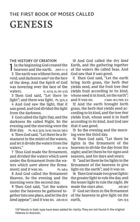 NKJV, End-of-Verse Reference Bible, Personal Size Large Print, Premium Goatskin Leather, Brown, Premier Collection, Red Letter, Thumb Indexed, Comfort : Holy Bible, New King James Version - Imagen 4