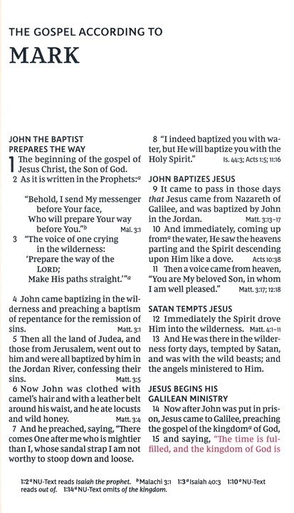 NKJV, End-of-Verse Reference Bible, Personal Size Large Print, Premium Goatskin Leather, Brown, Premier Collection, Red Letter, Thumb Indexed, Comfort : Holy Bible, New King James Version - Imagen 7