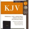 KJV, Personal Size Large Print Single-Column Reference Bible, Leathersoft, Black, Red Letter, Thumb Indexed, Comfort Print - Imagen 2