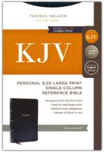 Alternative view of KJV, Personal Size Large Print Single-Column Reference Bible, Leathersoft, Black, Red Letter, Thumb Indexed, Comfort Print