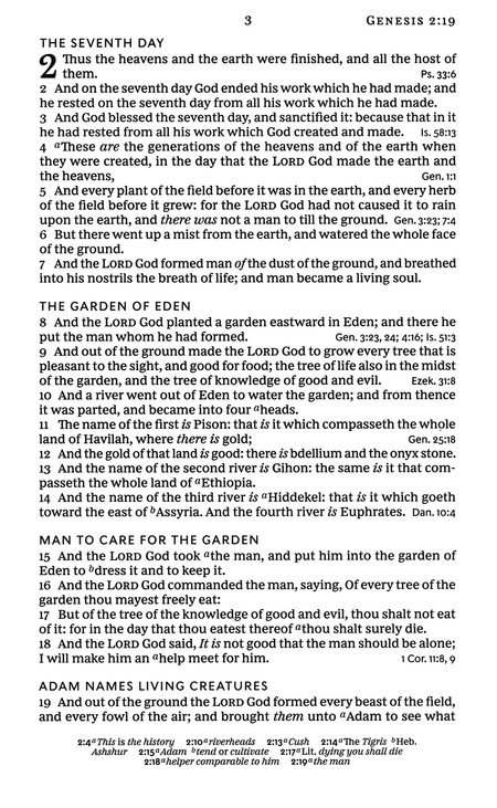 KJV, Personal Size Large Print Single-Column Reference Bible, Leathersoft, Black, Red Letter, Comfort Print - Imagen 6