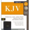 KJV, Personal Size Large Print Single-Column Reference Bible, Leathersoft, Black, Red Letter, Thumb Indexed, Comfort Print - Imagen 10