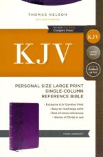 Alternative view of KJV, Personal Size Large Print Single-Column Reference Bible, Leathersoft, Purple, Red Letter, Comfort Print