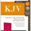 KJV, Personal Size Large Print Single-Column Reference Bible, Leathersoft, Pink, Red Letter, Comfort Print - Imagen 2