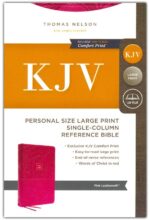 Alternative view of KJV, Personal Size Large Print Single-Column Reference Bible, Leathersoft, Pink, Red Letter, Comfort Print