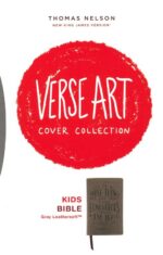 Alternative view of NKJV, Holy Bible for Kids, Verse Art Cover Collection, Leathersoft, Gray, Comfort Print