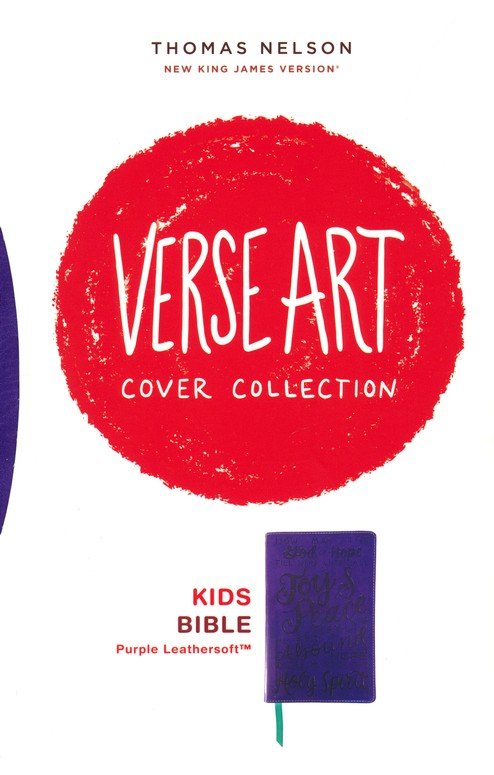 NKJV, Holy Bible for Kids, Verse Art Cover Collection, Leathersoft, Purple, Comfort Print - Imagen 2