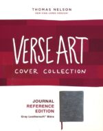 Alternative view of NKJV, Journal Reference Edition Bible, Verse Art Cover Collection, Leathersoft, Gray, Red Letter, Comfort Print