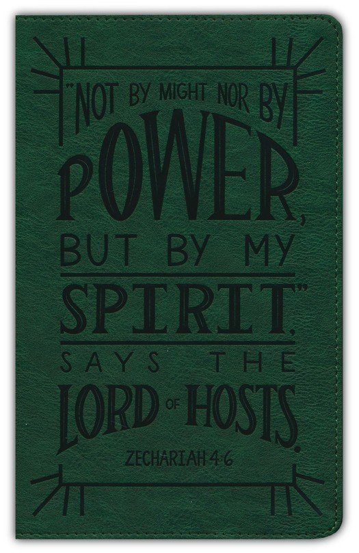 NKJV, Thinline Youth Edition Bible, Verse Art Cover Collection, Leathersoft, Green, Red Letter, Comfort Print - Imagen 3